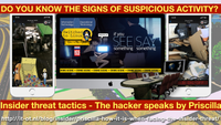 to be continued - do you know the signs of suspicious activity - insider threat tactics - the hacker speaks by Priscilla F. Harmanus